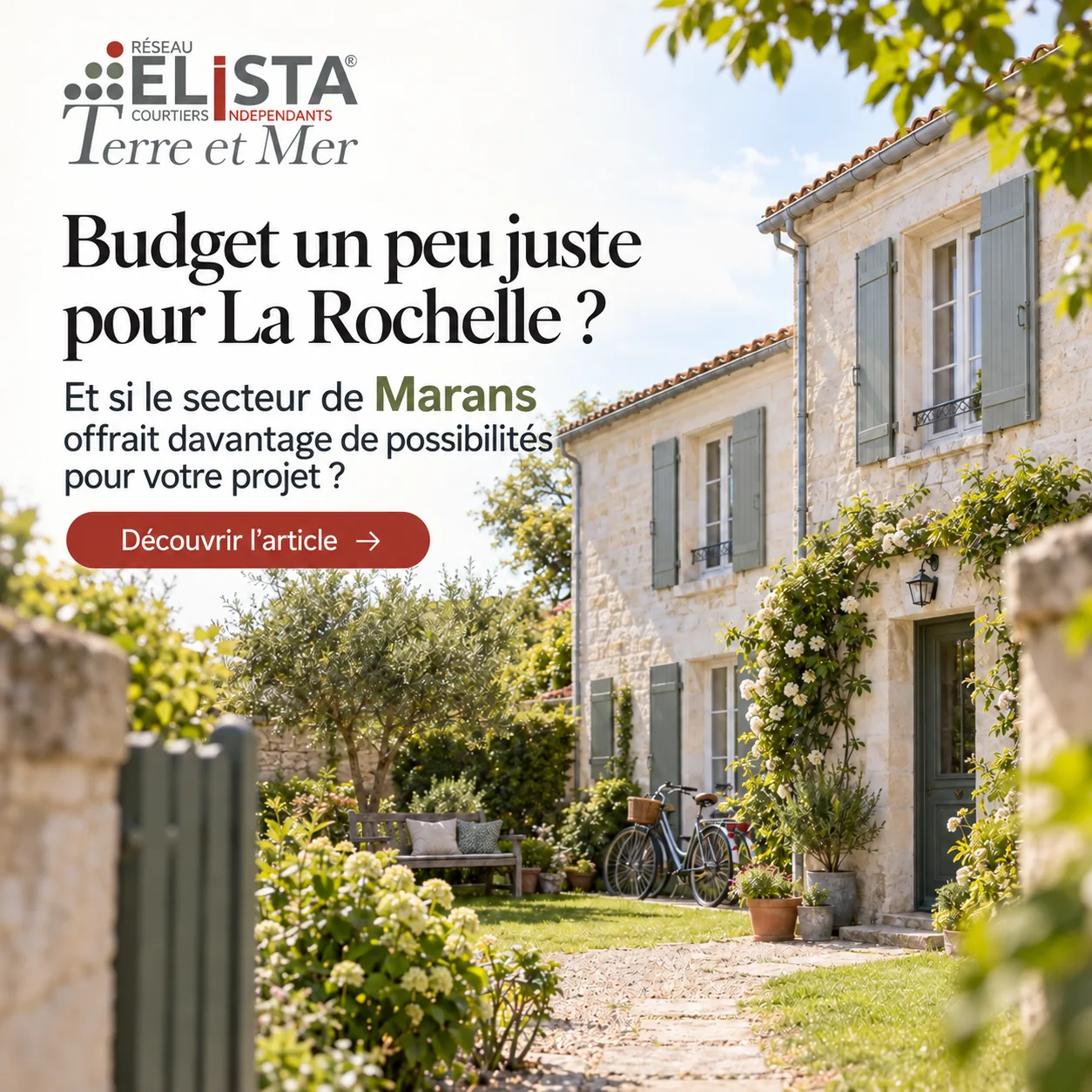 Votre projet ne passe pas à La Rochelle ? Marans peut être la solution