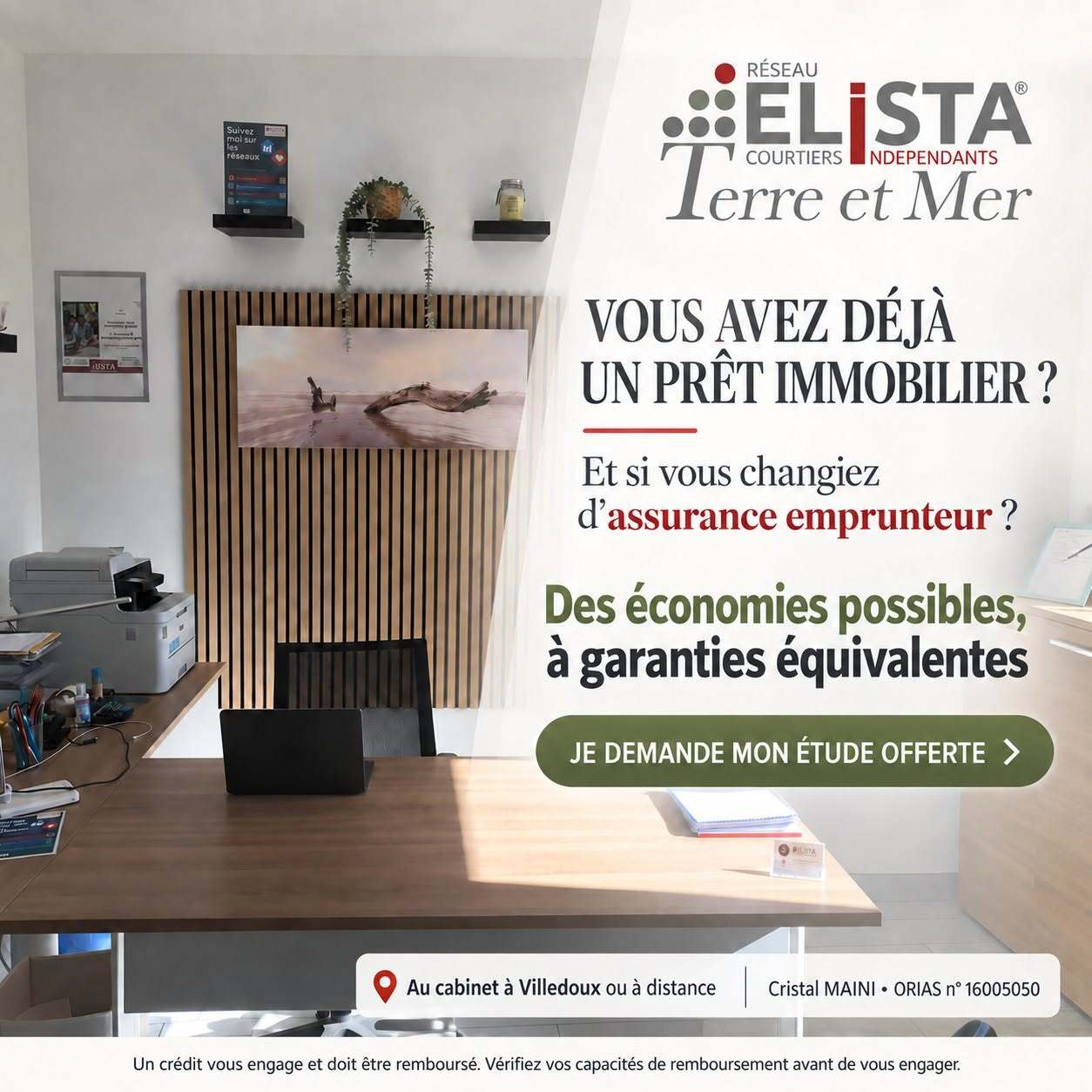 Visuel de la campagne : Vous avez déjà un prêt immobilier ? Changement d’assurance emprunteur avec la loi Lemoine